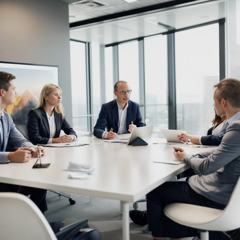 Business coaching session in progress